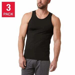 NEW 32 Degrees 3-Pack Men's L Cool Comfort Mesh Tank Tops Black Breathable